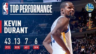 Kevin Durants EPIC 43 Point Performance In Game 3  2018 NBA Finals [upl. by Ybab]