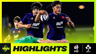 2024 U6N20  HIGHLIGHTS  FRANCE V IRELAND [upl. by Eelasor]