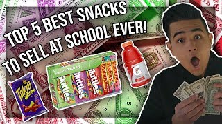 The Best TOP 5 Snacks Candy To Sell At School 2022 best ever  Episode 1 [upl. by Dorothi33]