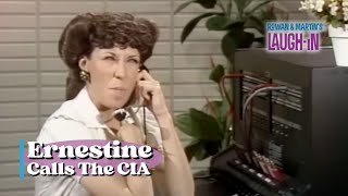 Ernestine Calls the CIA  Rowan amp Martins LaughIn  George Schlatter [upl. by Aniratak]