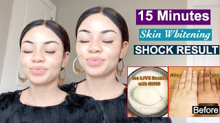 15 Minutes Instant Skin Whitening  DIY Home Remedy SHOCKING RESULT  Foaming Facial Bleach [upl. by Acitel]