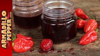 How to Make CherryBourbon Ghost Pepper Hot Sauce [upl. by Aysan316]