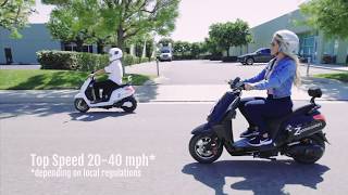 Long range 60 mile Zoom Electric Scooters amp Electric Moped Scooters Review [upl. by Ymiaj]