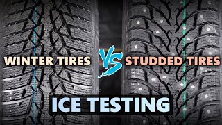 Winter Tires VS Studded Tires ❄ Whats better on ICE [upl. by Ainosal]