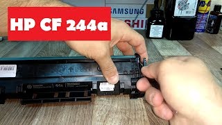 HP CF244A заправка картриджа  Как заправить Инструкция  HP44a How to refill [upl. by Rosemaria]