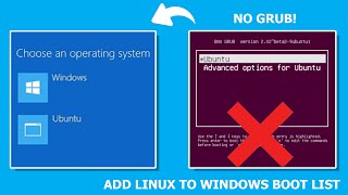 How to add Ubuntu to Windows boot List  Instead of GRUB [upl. by Akemal]