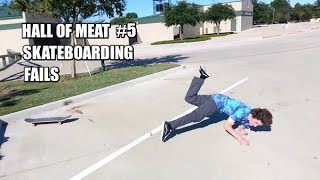 HALL OF MEAT on INSTAGRAM  5 SKATEBOARDING FAILS COMPILATION [upl. by Hsac]