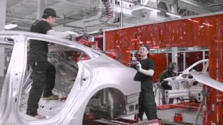 90 second tour around the Tesla Factory [upl. by Hax]