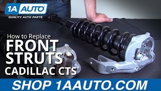 How to Replace Front Strut Assembly 0307 Cadillac CTS [upl. by Aldous]