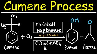 Phenol Preparation  Cumene process [upl. by Tewell217]