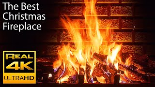 4K Relaxing Fireplace amp The Best Instrumental Christmas Music amp Crackling Fire Sounds 🔥 UHD 2 Hours [upl. by Atinaujnas434]