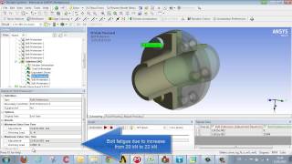 CADFEM Tutorial No5 – Evaluating Bolts using ANSYS® Workbench™ [upl. by Asilram]