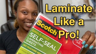 Secrets to Laminate EASY Like a Pro [upl. by Darum]