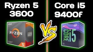 Ryzen 5 3600 vs Core i5 9400f Benchmarks  AMD vs Intel Best budget Gaming CPU 2019 [upl. by Galanti618]