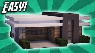 Minecraft How To Build A Small Modern House Tutorial 11 [upl. by Sukul]