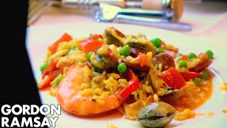 How To Make Paella  Gordon Ramsay [upl. by Aiello108]