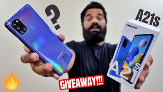 Samsung Galaxy A21s Unboxing amp First Look  InfinityO Display  5000mAh  48MP  GIVEAWAY🔥🔥🔥 [upl. by Jada]