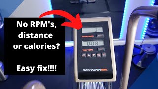 Schwinn Airdyne Monitor Not Displaying RPMS Distance Calories or Speed Easy Fix [upl. by Nosauq]