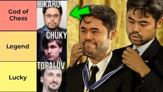 Hikaru Ranks Himself  Ranking the Legends and the GOATs Part 2  Tier Maker Greatest Chess Players [upl. by Okiam]