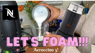 How To Foam Milk With Aeroccino 3 Make Coffee With Foam Tips amp Tricks  Easy Foamed Latte Recipe [upl. by Damicke290]