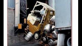 INSANE and funny forklift fail compilation [upl. by Llednil593]