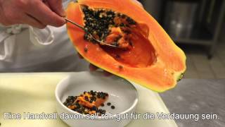 So isst du eine Papaya – Zubereitung ganz einfach Exotische Früchte Teil 2 [upl. by Eimma]