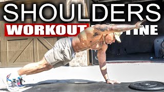 15 MINUTE INTENSE SHOULDER WORKOUTNO EQUIPMENT [upl. by Tewfik]