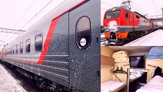 TransSiberian Railway Winter Journey  part 7 Tyumen  Ekaterinburg on Premium Train № 013Н [upl. by Sivat]