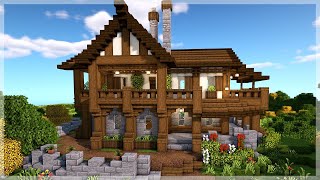 Minecraft How to Build a Large Medieval House [upl. by Alegnat238]