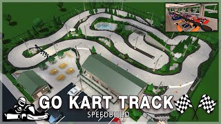 Roblox Bloxburg  Go Kart Track Speedbuild [upl. by Akienaj312]