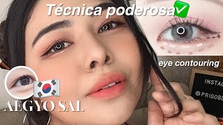 🇰🇷 MAQUILLAJE COREANO PARA OJOS GRANDES PARA LATINAS AEGYO SAL  priso blossom [upl. by Eshelman]