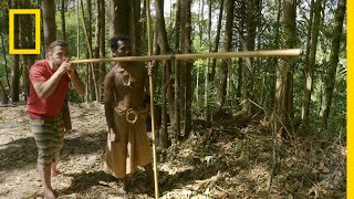 The Mani Tribes Blowgun  Primal Survivor [upl. by Maice842]