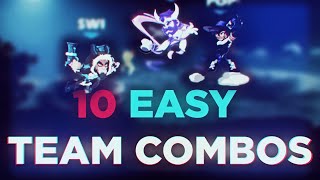 10 of the EASIEST Team Combos in BRAWLHALLA [upl. by Asertal]