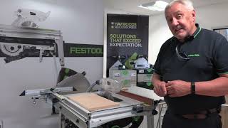 Festool TKS 80 Sawstop Demo  Havwoods Accessories [upl. by Gaylene]