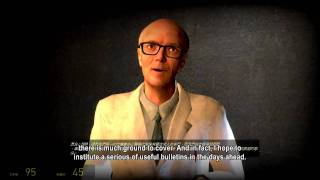 HDHalfLife2 Dr Isaac Kleiner Speech Subtitles [upl. by Yrovi677]