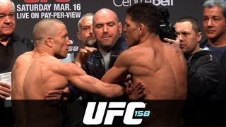 UFC 158 StPierre vs Diaz Weighin Highlight [upl. by Noman]