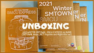 unboxing  2021 Winter SMTOWN  SMCU Express Albums [upl. by Nyla]