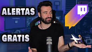 ALERTAS PROFESIONALES TWITCH GRATIS Link de descarga OBS STREAMLABS [upl. by Hgielanna]