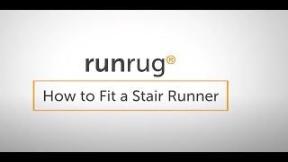 runrug® How To Fit Your Stair Carpet Runner [upl. by Nilved]