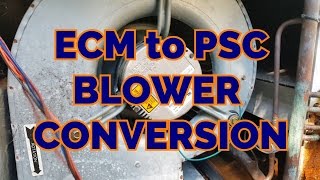 ECM to PSC Blower Motor Conversion Detailed [upl. by Ariek252]