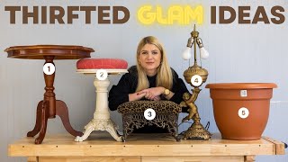 5 Thrifted to Glam DIY Ideas [upl. by Adnicaj]