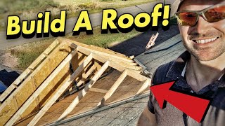 How To Build A Small Roof  Valley Roof Framing [upl. by Zednanref]