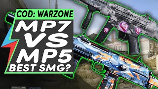 WARZONE MP5 VS MP7  Which Gun is the BEST SMG  Best Class Loadouts Call of Duty [upl. by Dorise]