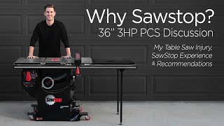 Why SawStop My Table Saw Accident  SawStop PCS Setup [upl. by Ennaid]