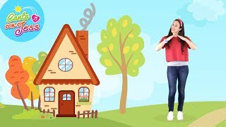 Yo Tengo Una Casita I Have a Little House  Spanish Action Songs for Kids [upl. by Narrad]