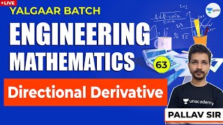 Directional Derivative  L63  Engineering Mathematics  GATEESE Exam [upl. by Iba]