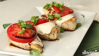 How to Make Caprese Chicken  Mediterranean Recipes  Allrecipescom [upl. by Relyt]