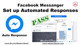 Set up automated responses in facebook messenger  Auto Response [upl. by Rhee]