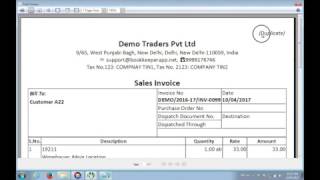 How To Print Duplicate Copy Of Invoice [upl. by Mcwherter296]