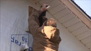 How to install a Vinyl Gable Vent [upl. by Einnob321]